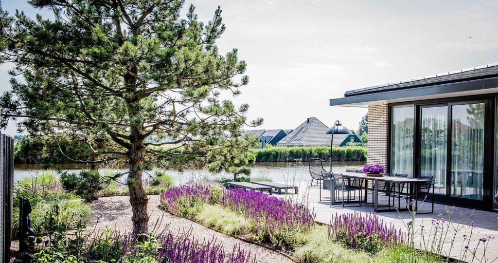 Strakke tuin in Noord-Holland